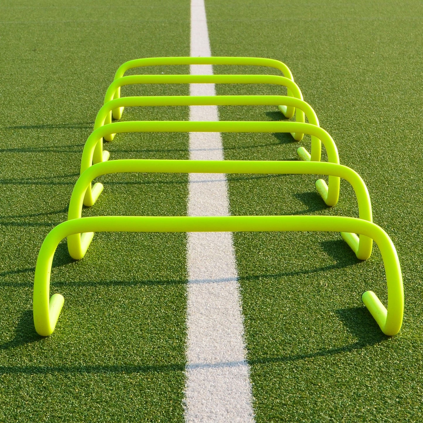 - FORZA Speed Training/Agility Hurdles [Pack of 6] | 3 Sizes - 6in, 9in Or 12in | Multi Sports Equipment | Fitness Agility Set | Fluro Yellow Training Equipment (6in) -