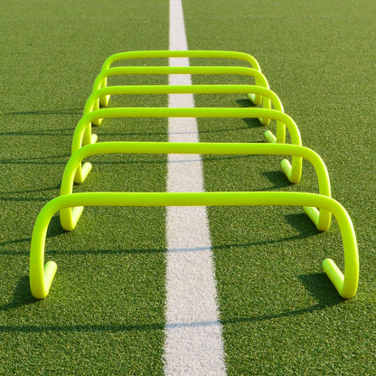 - FORZA Speed Training/Agility Hurdles [Pack of 6] | 3 Sizes - 6in, 9in Or 12in | Multi Sports Equipment | Fitness Agility Set | Fluro Yellow Training Equipment (6in) -
