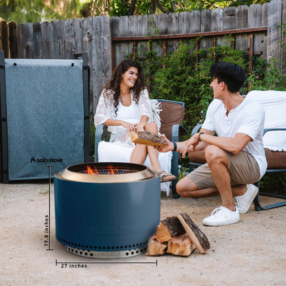 - Solo Stove Yukon 2.0 with Stand, Smokeless Fire Pit | Portable Wood Burning Fireplace -