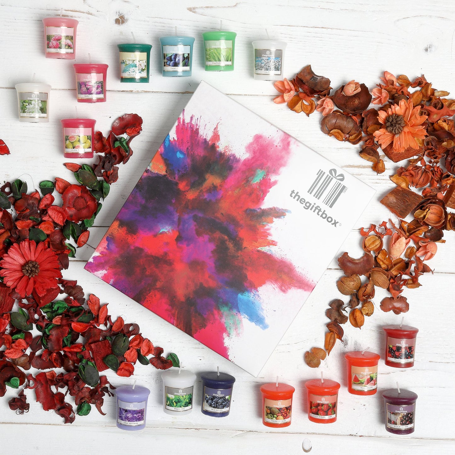 - Glitterbeam Luxury Candle Gift Set | 16 Scented Wax Candles | Scented Candles Gift Set -