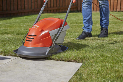 - Flymo Hover Vac 250 Electric Hover Collect Lawn Mower | 1400W | 25cm Cutting Width | 15L Grass Box | Ambidextrous Handles | Folds Flat -