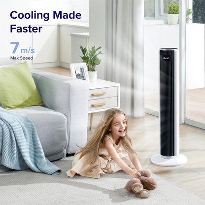 - LEVOIT 28 dB Tower Fan | QuietMark Certified Quiet Electric Cooling Fan -