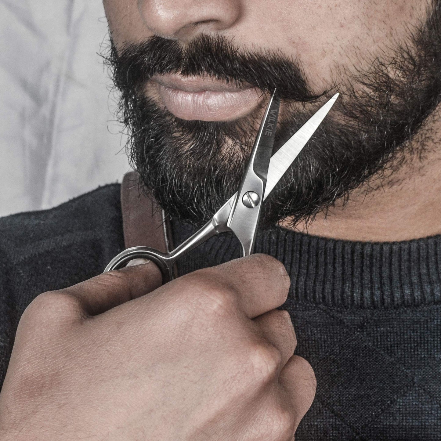 - WILKIE Professional Beard Scissors for Men | Moustache & Beard Trimming Scissors
