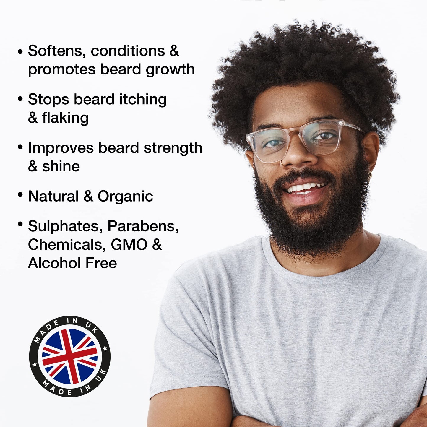 Beard Club Beard Balm for Men - Sweet Bay Rum - Premium Beard Conditioner and Softener for Shaping and Styling, Prevents Itching and Flaking - Natural and Organic - Butter Beard Wax for Men