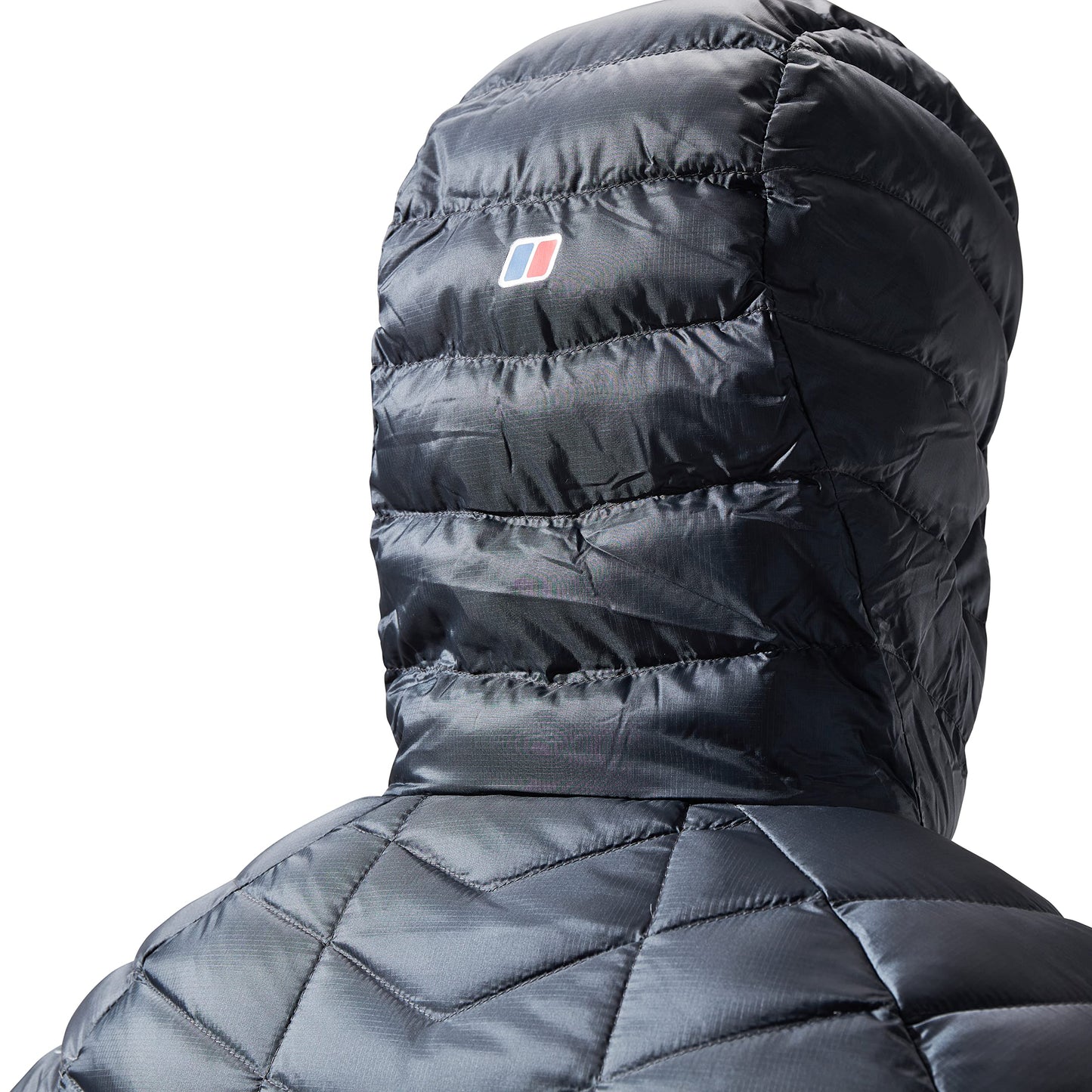 Berghaus Men's Tephra Stretch Reflect Hooded Insulated Down Jacket, Extra Warmth, Durable Design, DKGRY, S