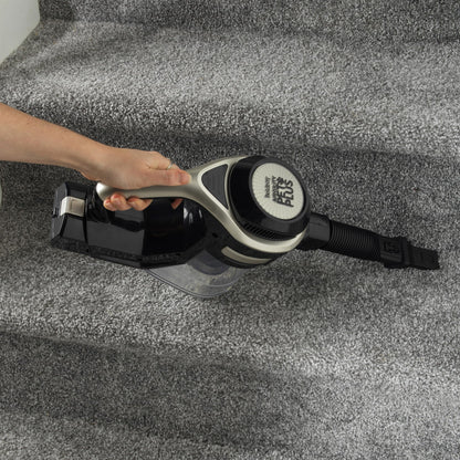 Beldray BEL01195-150 Airgility+ Cordless Stick Vacuum – Upright Vacuum Cleaner, 22.2V Rechargeable Battery, Handheld Car Vac, Motorised LED Floor Brush, 1.2 L Dust Tank, Includes Pet Tool, Platinum