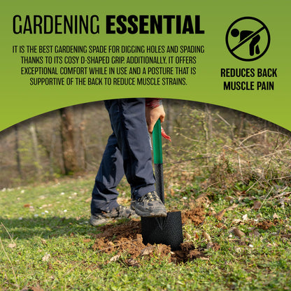 - Digging Shovel | Steel Gardening Soil Border Spade -