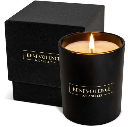 - Premium Rose & Sandalwood Hand Poured Scented Candles, 227 g | 45 Hour Burn | Long Lasting | Highly Scented -
