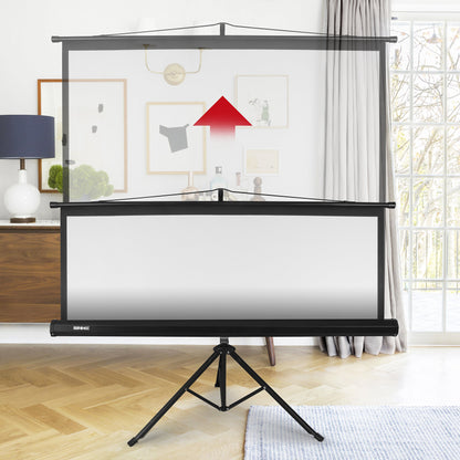 - Duronic Projector Screen TPS60 /43 60" | Portable Tripod Projection Screen | (Screen: 122cm (W) X 91cm (H) 4K / 8K Ultra HDR 3D Ready -