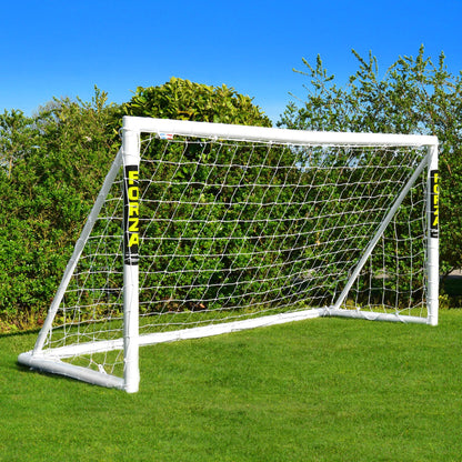 - FORZA 8ft x 4ft Kids Football Goal | Kick Off the Fun! | Durable All Weather uPVC Football Goals [Optional Target Sheet, Garden Football & Carry Bag Included] (Goal Only) -