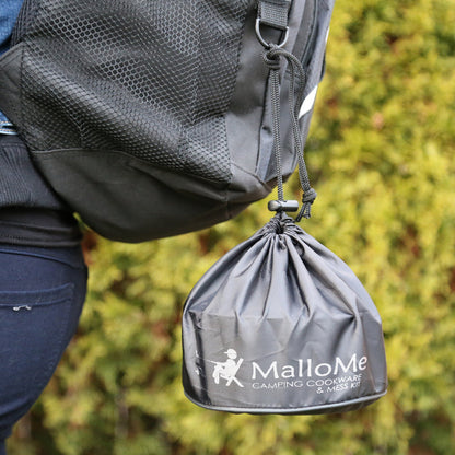 - MalloMe Camping Cookware Mess Kit | Camping Cooking Set 10 Pcs -