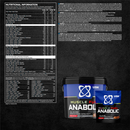 - USN Muscle Fuel Anabolic Chocolate All-in-one Protein Powder Shake -