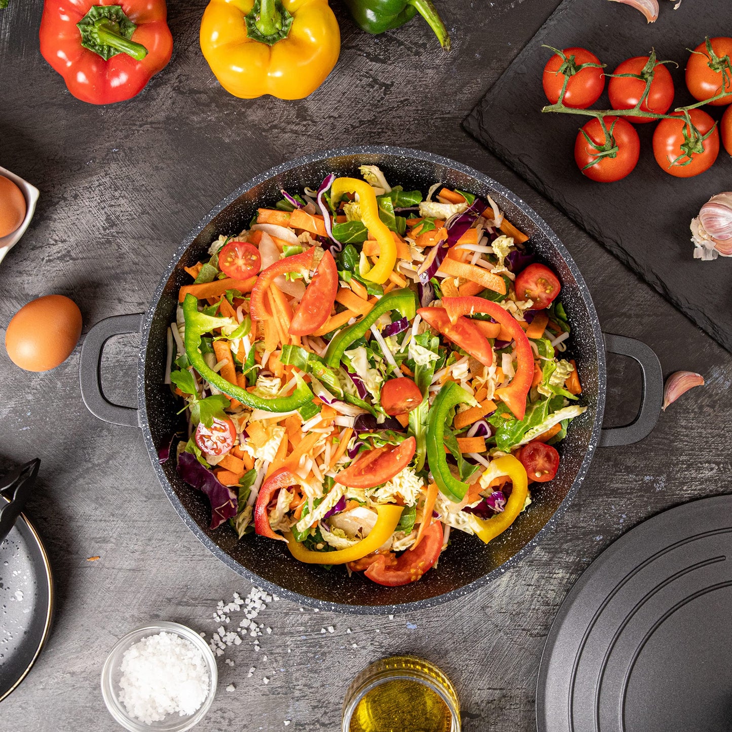 - Non-Stick Aluminium Pot with Lid | Sturdy Deep Dutch Oven –