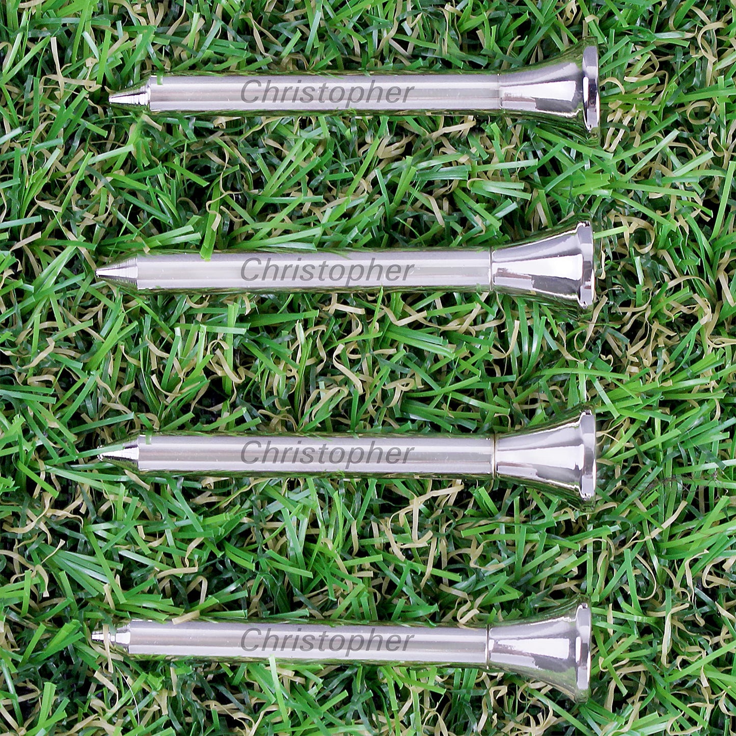 Custom Personalised Pack of 4 Golf Tees. Laser Engraved Great for Golfers.