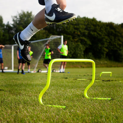 - FORZA Speed Training/Agility Hurdles [Pack of 6] | 3 Sizes - 6in, 9in Or 12in | Multi Sports Equipment | Fitness Agility Set | Fluro Yellow Training Equipment (6in) -