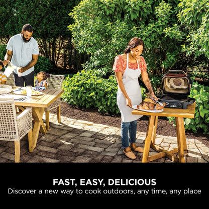 - Ninja Woodfire Electric Outdoor BBQ Grill | Smoker and Air Fryer with Pellets and Digital Probe -