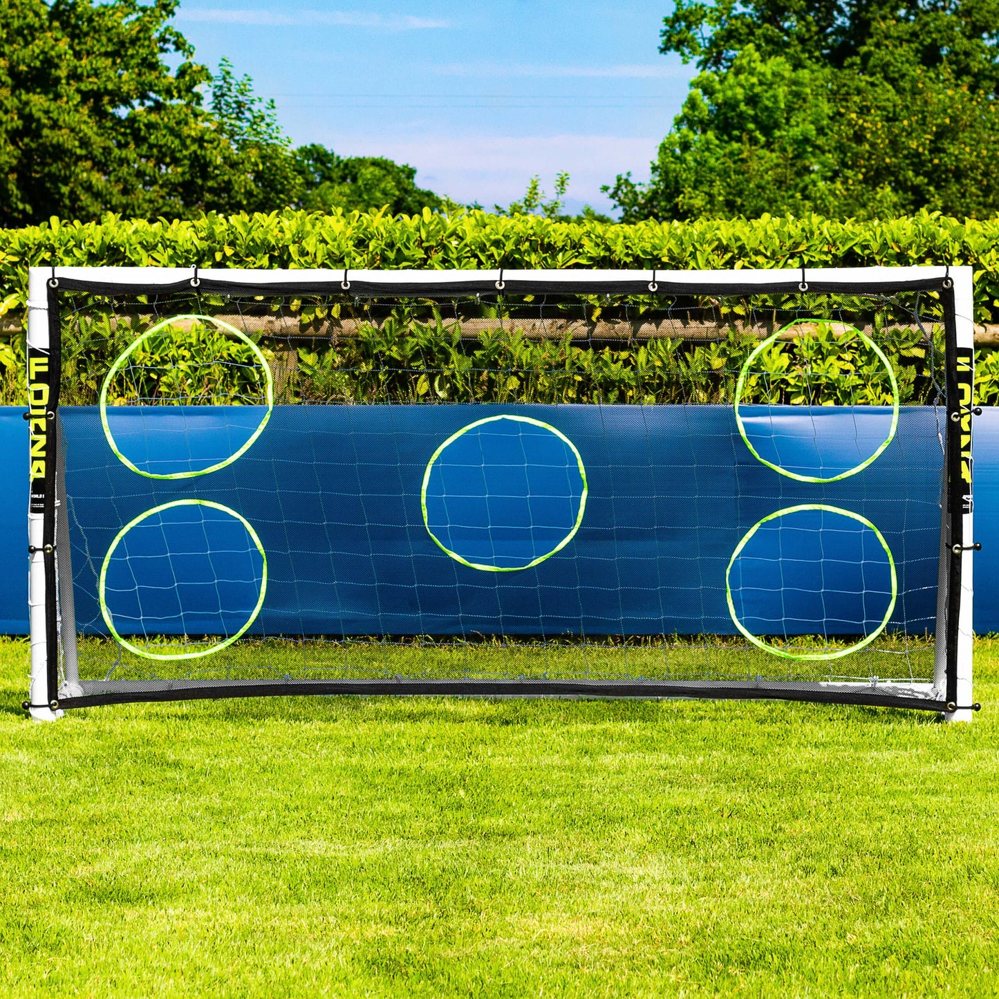 - FORZA Match Football Goal [6 Sizes] | Lightweight & Weatherproof PVC Garden Goals | Optional Target Sheets (8ft x 4ft, Without Target Sheet) -