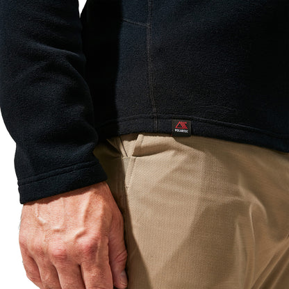 Berghaus Men's Prism Micro Polartec Fleece Jacket, Added Warmth, Extra Comfortable, Black, L