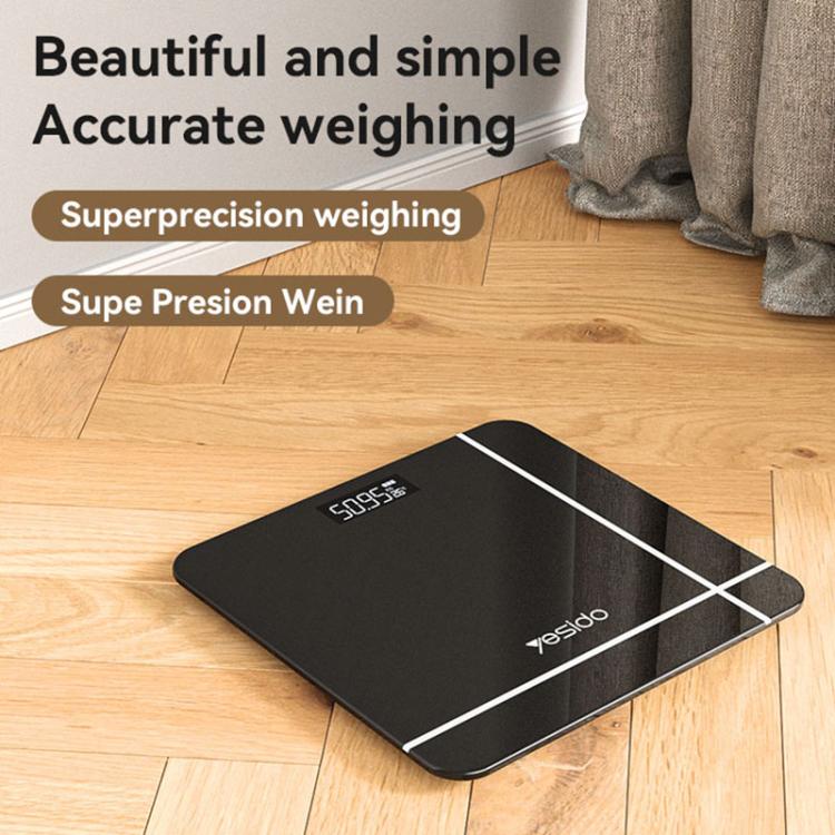 Yesido MG09 Smart Electronic Weight Scale, Size: 26x26x2.35cm(Black)