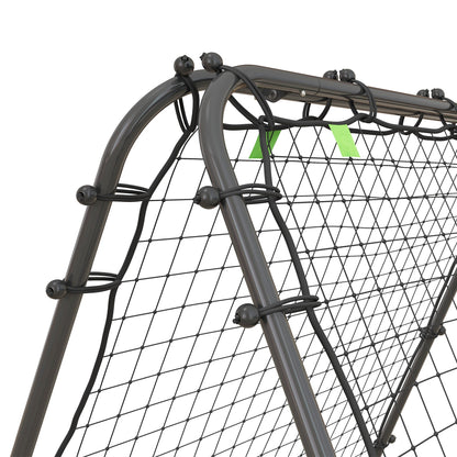 HOMCOM Rebounder Net Football Target Goal with Adjustable Angles