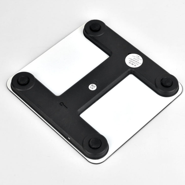 ISCRLE7 Smart Weight Scale Bluetooth Body Fat Measuring Instrument Battery Model(Bright Black)