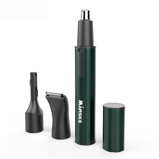 MARSKE  MS-7111 3 In 1 Electric Nose Hair Trimmer Type-C Rechargeable Grooming Instrument(Green)