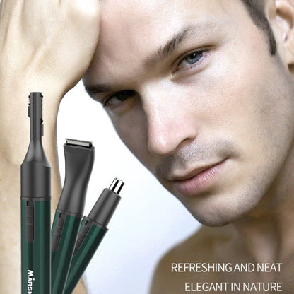 MARSKE  MS-7111 3 In 1 Electric Nose Hair Trimmer Type-C Rechargeable Grooming Instrument(Black)