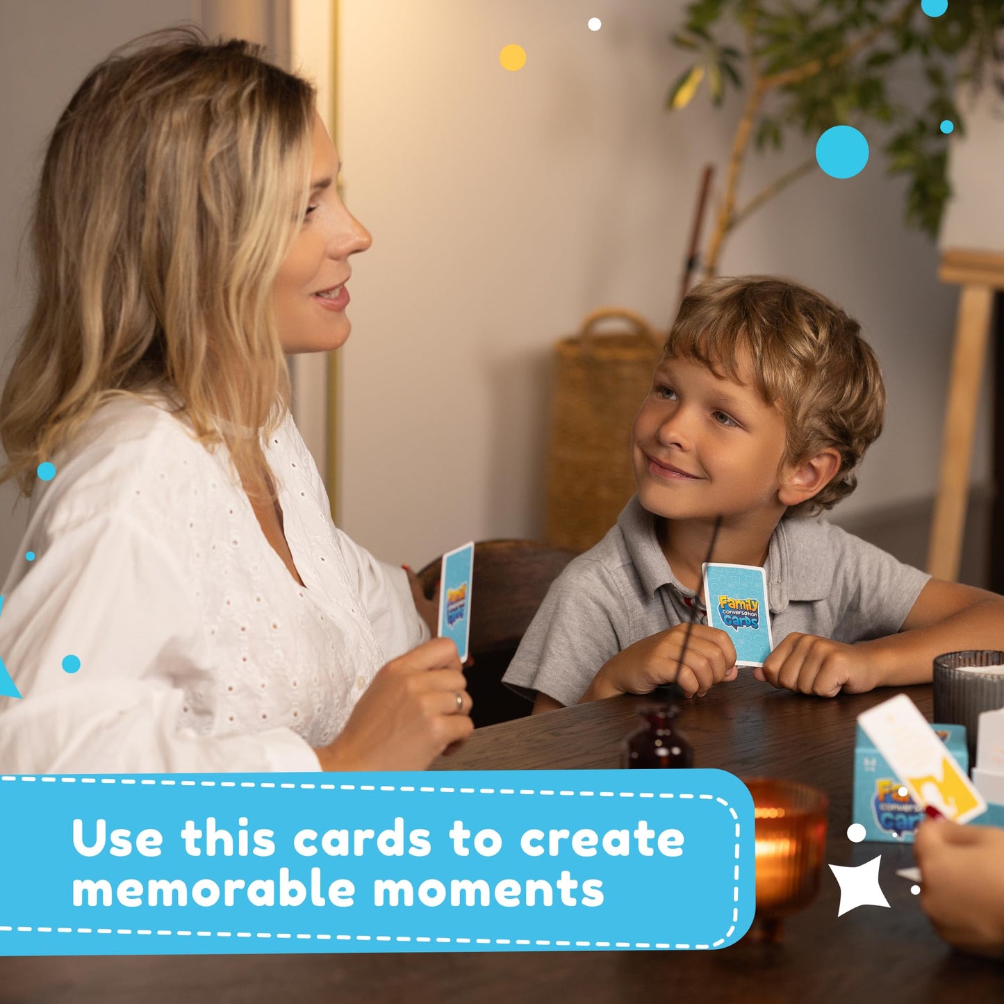 Baregamyan 200 Family Conversation Cards – Kids, Teens & Parents