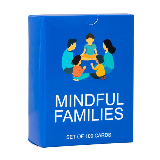 BayWel 100 Mindful Families Conversation Cards – Mindfulness Prompts for Home, Travel & Therapy