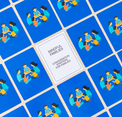 BayWel 100 Mindful Families Conversation Cards – Mindfulness Prompts for Home, Travel & Therapy