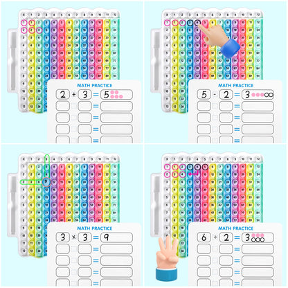EK-Memory-fish e4 Pop Multiplication Table Game | Rainbow 12x12 Learning Toy