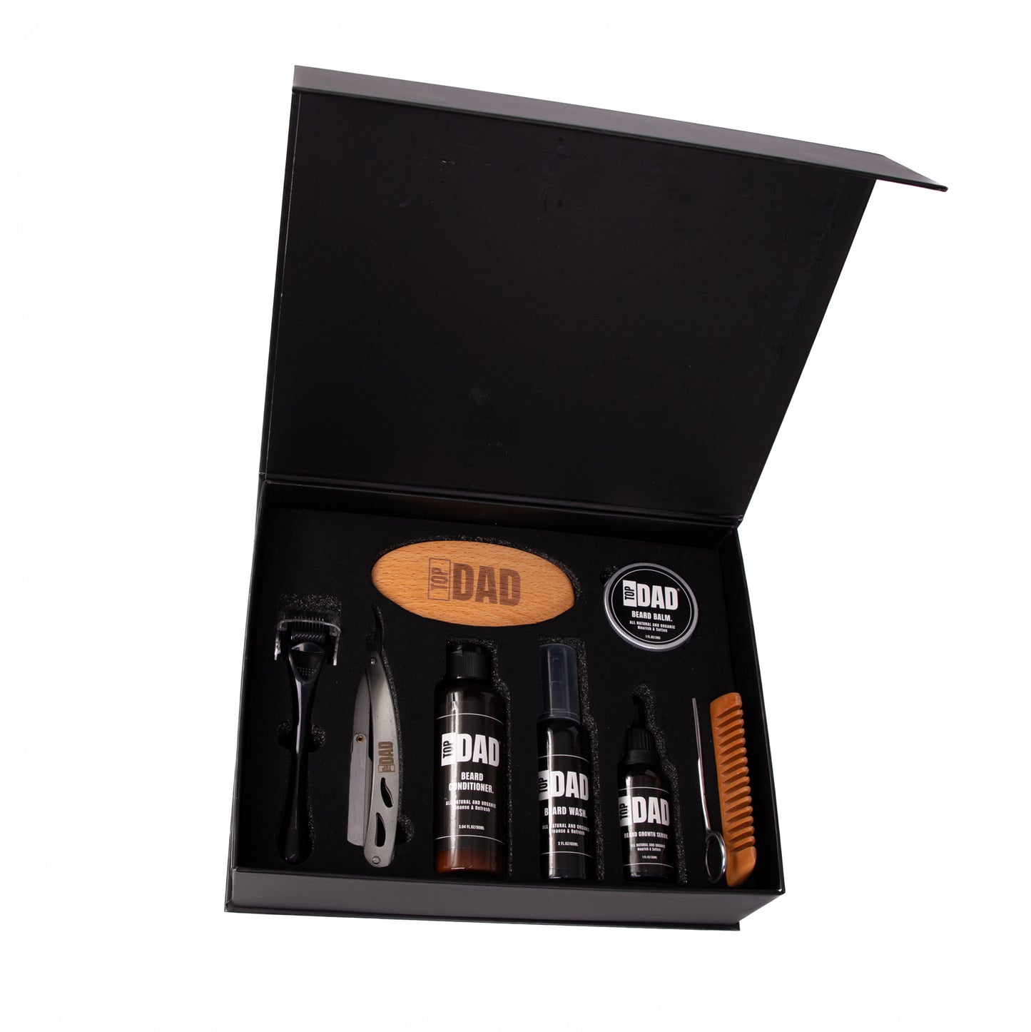 Top Dad Beard Grooming Kit – Premium Beard Gift Set for Dad