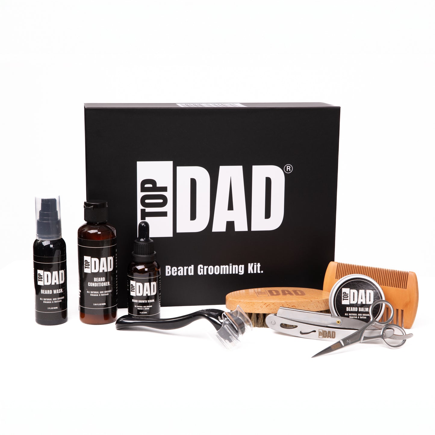 Top Dad Beard Grooming Kit – Premium Beard Gift Set for Dad