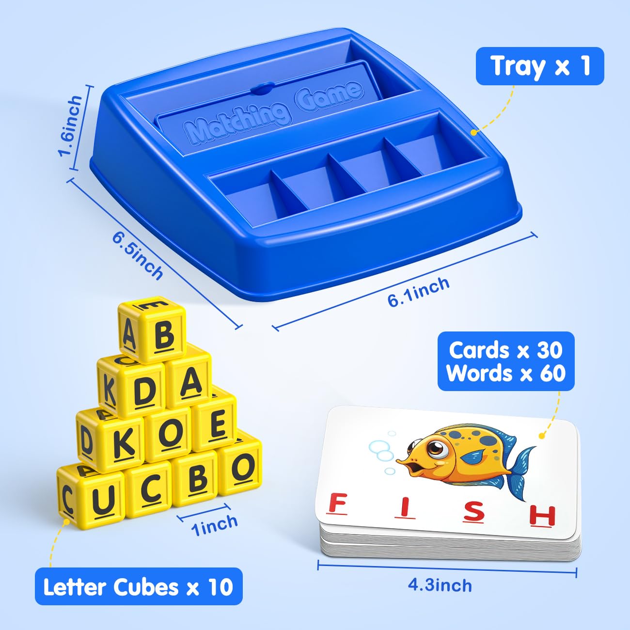 HahaGift Letter Matching Game for Ages 3-5 | Learning Through Play