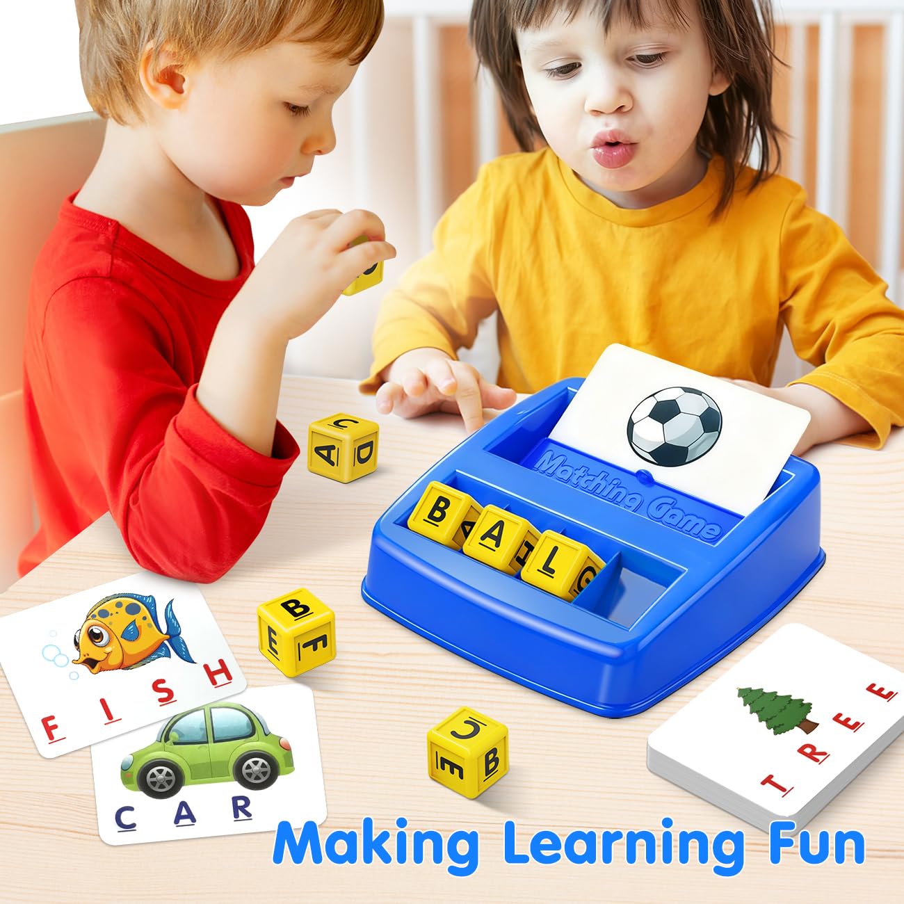 HahaGift Letter Matching Game for Ages 3-5 | Learning Through Play