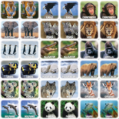 MasterPieces World of Animals Matching Game – Kids & Family Play | Laugh and Learn