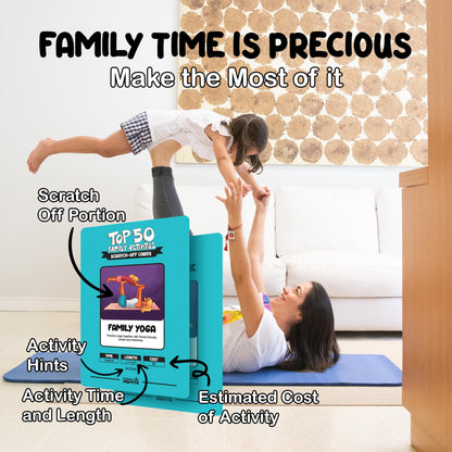 Palettes and Prints - Top 50 Family Activities: Scratch-Off Deck for Bonding & Fun