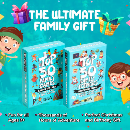 Palettes and Prints - Top 50 Family Activities: Scratch-Off Deck for Bonding & Fun