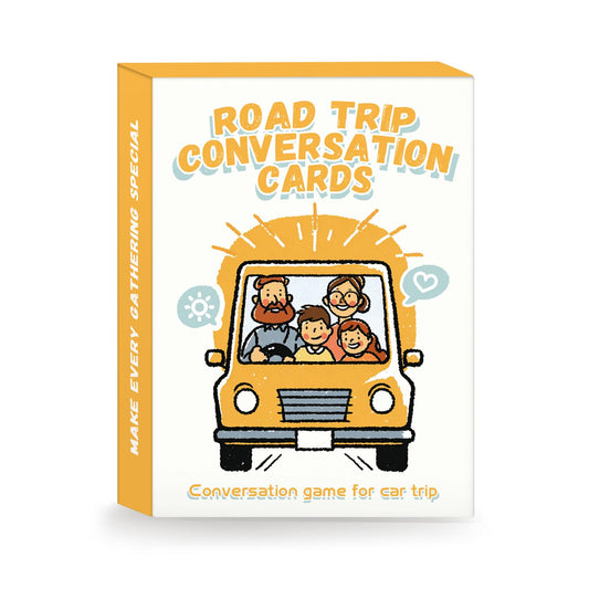 QUEKA KANBAI Road Trip Conversation Cards – Family Car Game for All Ages