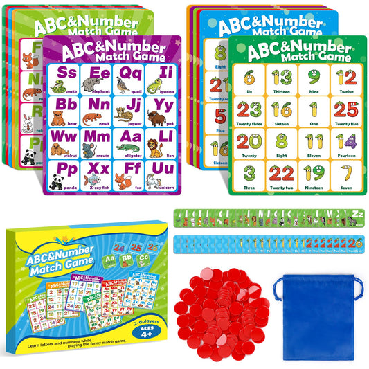 Quilinz Alphabet Bingo Game for Kids — ABC & 123 Learning