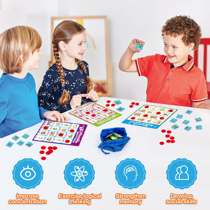 Quilinz Alphabet Bingo Game for Kids — ABC & 123 Learning