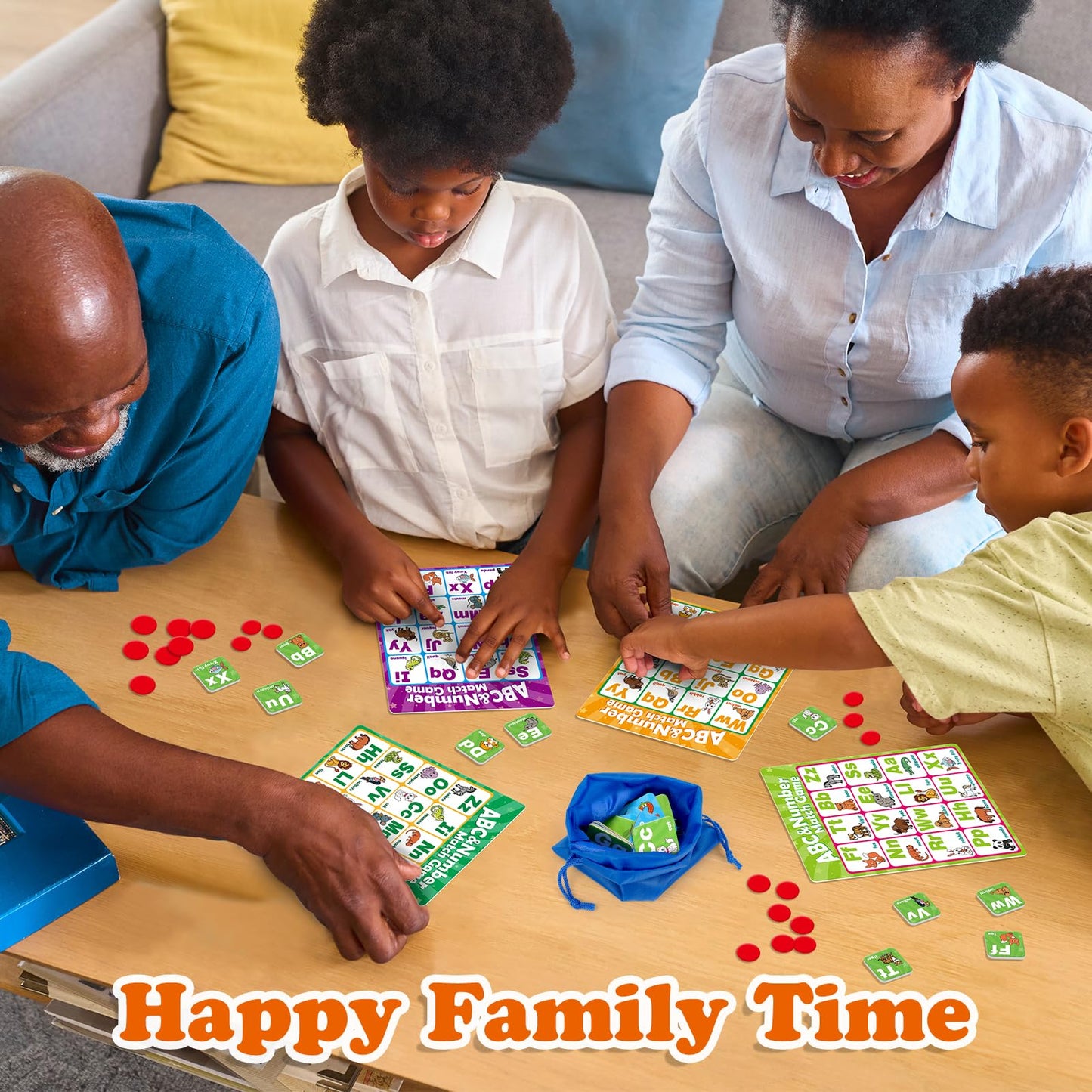 Quilinz Alphabet Bingo Game for Kids — ABC & 123 Learning