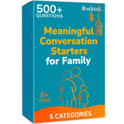 QUOKKA Conversation Cards Game - Family Edition | 500 Questions for Family Night