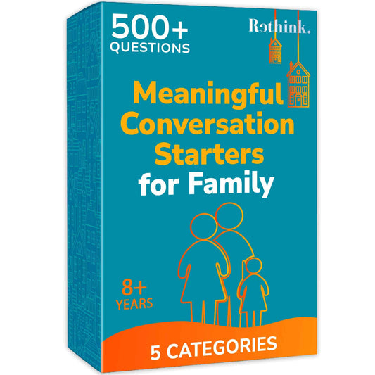 QUOKKA Conversation Cards Game - Family Edition | 500 Questions for Family Night