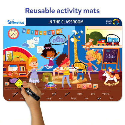 Skillmatics Search and Find Sight Words Game – Reusable Preschool Learning Activities