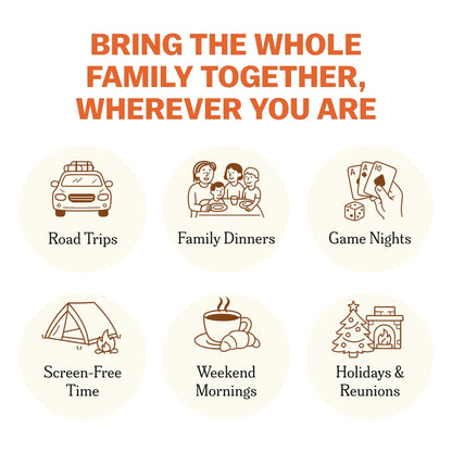 TALES 150 Conversation Cards – Family Edition for Dinners, Game Nights & Meaningful Connections