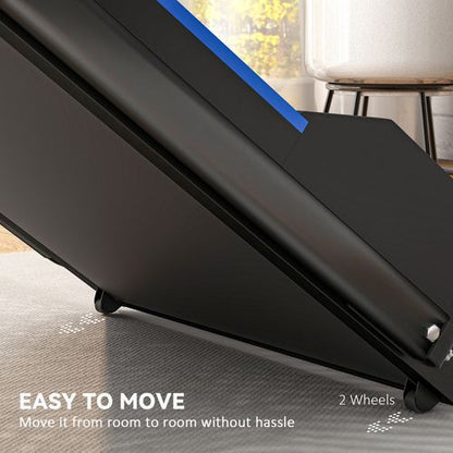 HOMCOM 1-6 km/h Folding Motorised Treadmill Walking w/ Remote Control
