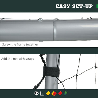 SPORTNOW 8ftx5ft Football Goal - Easy Setup - High-Quality Net - Perfect for Training & Matches