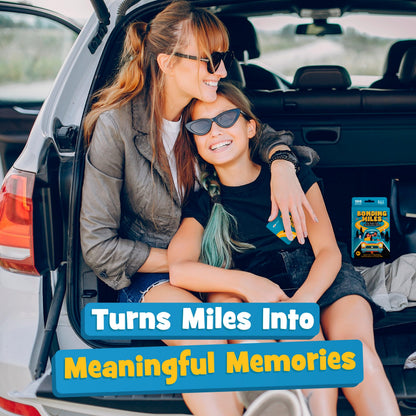 WELL BALANCED Bonding Miles - Road Trip Conversation Card Game for Kids, Teens and Adults | Travel Essentials